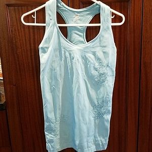 Light blue workout top